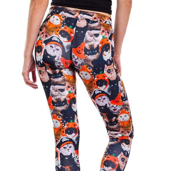 Tipsy Elves Spooky Kitty Leggings - Picture 3 of 4